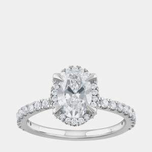 Pre Owned 1.7ct 14k White Gold Lab Grown Diamond Engagement Ring