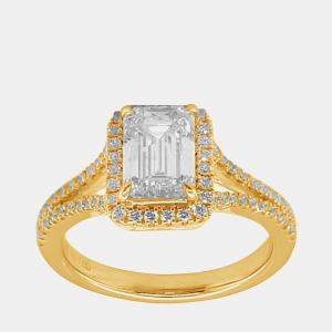 Pre Owned 1.88ct 14k Yellow Gold Lab Grown Diamond Engagement Ring
