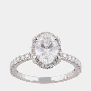 Pre Owned 1.95ct 14k White Gold Lab Grown Diamond Engagement Ring