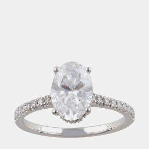 Pre Owned 1.95ct 14k White Gold Lab Grown Diamond Engagement Ring