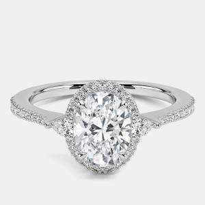 Pre Owned 2ct 14k White Gold Lab Grown Diamond Engagement Ring