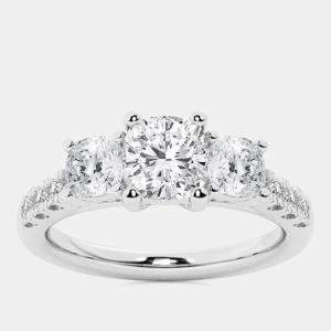 Pre Owned 2ct 14k White Gold Lab Grown Diamond Engagement Ring