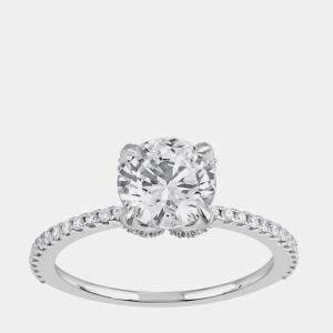 Pre Owned 2ct 14k White Gold Lab Grown Diamond Engagement Ring