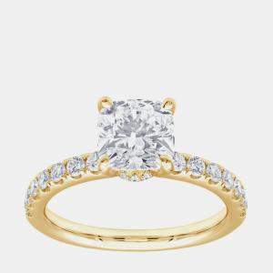Pre Owned 2.5ct 14k Yellow Gold Lab Grown Diamond Engagement Ring US 7