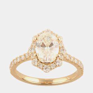 Pre Owned 3.23ct 14k Yellow Gold Lab Grown Diamond Engagement Ring