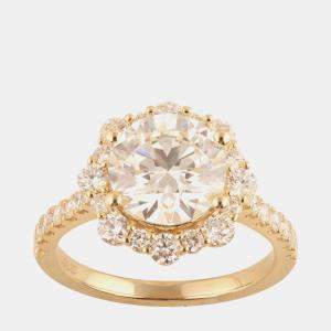 Pre Owned 3.45ct 14k Yellow Gold Lab Grown Diamond Engagement Ring