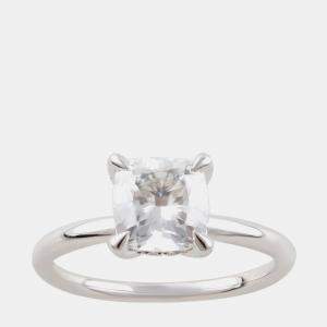 Pre Owned 1.95ct 14k White Gold Lab Grown Diamond Hidden Halo Solitaire Ring