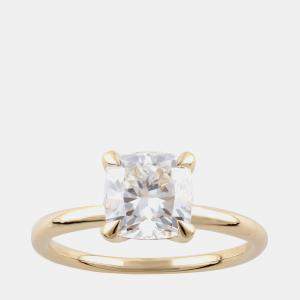 Pre Owned 1.95ct 14k Yellow Gold Lab Grown Diamond Hidden Halo Solitaire Ring