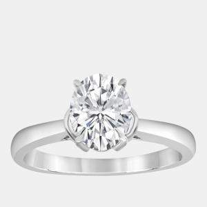 Pre Owned 1.02ct 14k White Gold Lab Grown Diamond Solitaire Ring