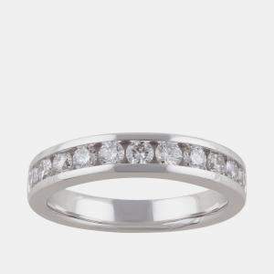 Pre Owned 0.75ct 14k White Gold Lab Grown Diamond Band