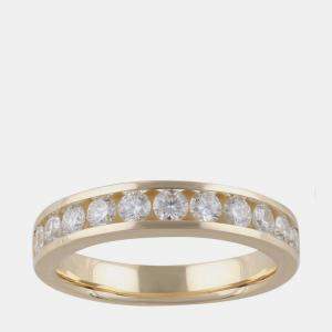 Pre Owned 0.75ct 14k Yellow Gold Lab Grown Diamond Band