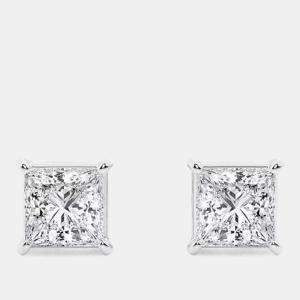 مملوكة مسبقًا 1ct 14k White Gold Lab Grown Diamond Basic Stud Earring