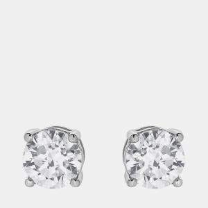 مملوكة مسبقًا 1ct 14k White Gold Lab Grown Diamond Basic Stud Earring