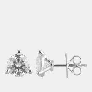 مملوكة مسبقًا 1.23ct 14k White Gold Lab Grown Diamond Martini Stud Earring