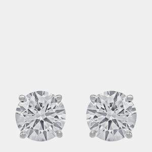 Pre Owned 4ct 14k White Gold Lab Grown Diamond Basic Stud Earring