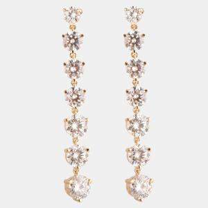 مملوكة مسبقًا 5.95ct 14k Yellow Gold Lab Grown Diamond Dangle Earrings