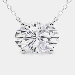 مملوكة مسبقًا 0.45ct 14k White Gold Lab Grown Diamond Solitaire Pendant