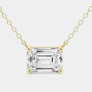 مملوكة مسبقًا 0.58ct 14k Yellow Gold Lab Grown Diamond Solitaire Pendant