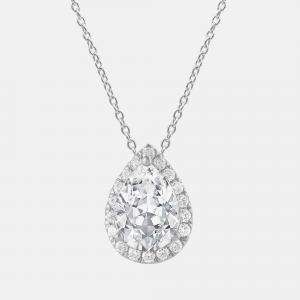 مملوكة مسبقًا 1.2ct 14k White Gold Lab Grown Diamond Halo Pendant