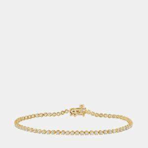 Pre Owned 0.95ct 14k Yellow Gold Lab Grown Diamond Tennis Bracelet