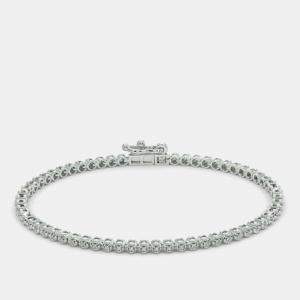 Pre Owned 3.95ct 14k White Gold Lab Grown Diamond Tennis Bracelet