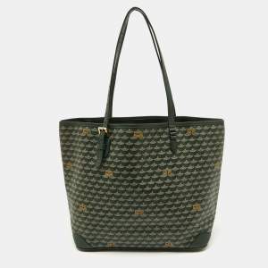 Faure Le page Green Coated Canvas and Leather Daily Battle 35 Tote