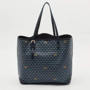 Faure Le Page Navy Blue Coated Canvas Daily Battle Tote