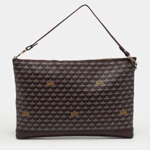 Pre Owned Faure Le Page Ivress Red Coated Canvas Pochette Zip 33