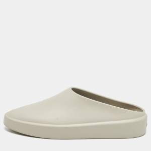 Fear of God Grey Rubber Flat Mules Size 42
