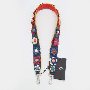 Fendi Multicolor Leather Flowerland Strap You Shoulder Bag Strap