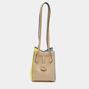 Fendi Tricolor Leather Mini Origami Bag
