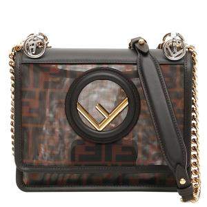 Pre Owned Fendi Brown Leather Mini Kan Bag