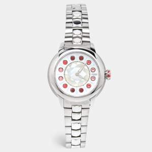 Fendi Mother Of Pearl Stainless Steel IShine 12100S Women's Wristwatch 34 mm