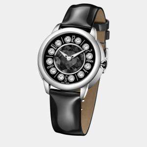 Fendi Black Calfskin leather watch