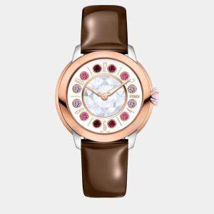 Fendi Brown calfskin leather watch