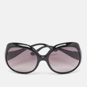 Pre Owned Fendi Black Gradient FS5143 Oversized Sunglasses