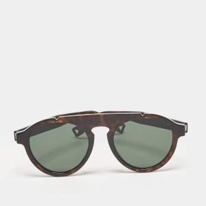 مملوكة مسبقًا Fendi Dark Brown Tortoise FF M0013/S Round Sunglasses