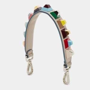 Fendi Multicolor Studded Mini Strap You Shoulder Strap