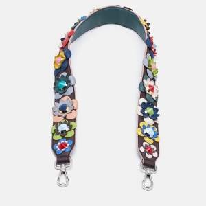 Fendi Multicolor Leather Flowerland Strap You Shoulder Bag Strap