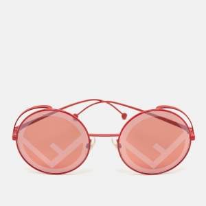Fendi Red FF0343/S Fendirama Round Sunglasses