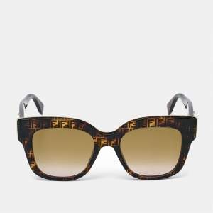Fendi FF Brown Gradient F is Fendi Square Sunglasses