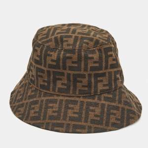 Fendi Brown Zucca Jacquard Bucket Hat