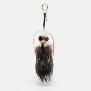 Fendi Multicolor Fur and Leather Karlito Bag Charm