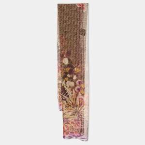 Pre Owned Fendi Multicolor Printed Silk Stole 