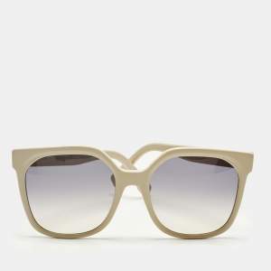 Pre Owned Fendi Ivory/Blue Gradient FF40007I Square Sunglasses