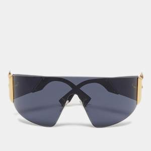 Pre Owned Fendi Black FF0382/S Shield Sunglasses