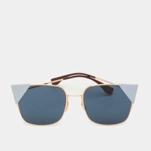 مملوكة مسبقًا Fendi Blue/Gold Tone FF0191S Cat Eye Sunglasses