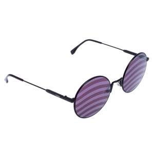 مملوكة مسبقًا Fendi Purple Tinted Wave Round Sunglasses