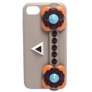 Pre Owned Fendi Multicolor Leather Flowerland iPhone 7 Case