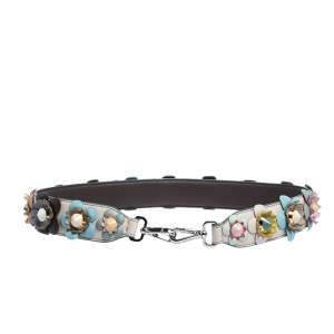 Pre Owned Fendi Multicolor Flowerland Leather Strap You Shoulder Strap